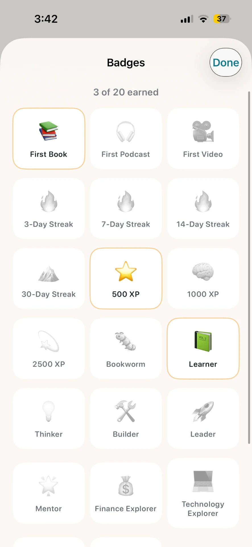 Earn badges & rewards